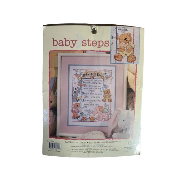 Janlynn Baby Steps "Babies Don't Keep" Cross Stitch Kit #1136-02 - New - Picture 1 of 7